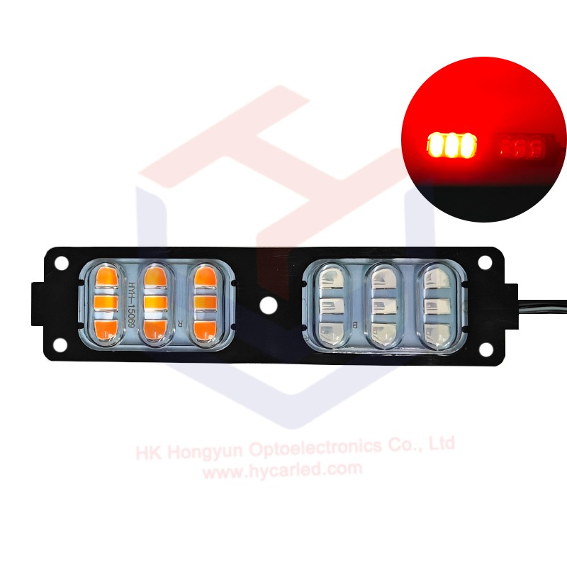 Yellow Blue 18LED Flashing Warning Light