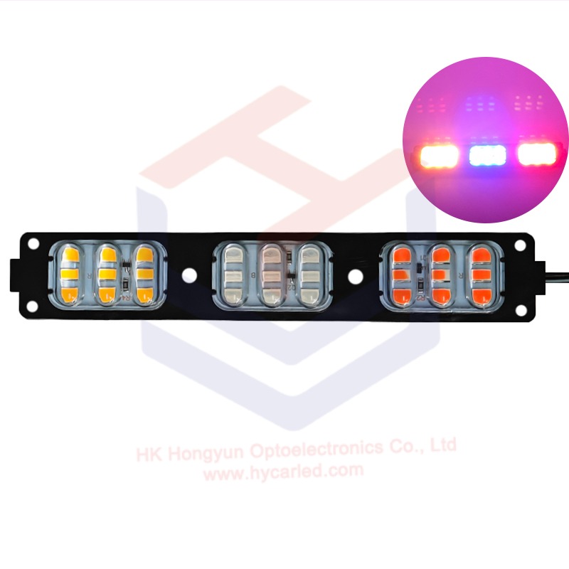 Yellow Blue 27LED Flashing Warning Light