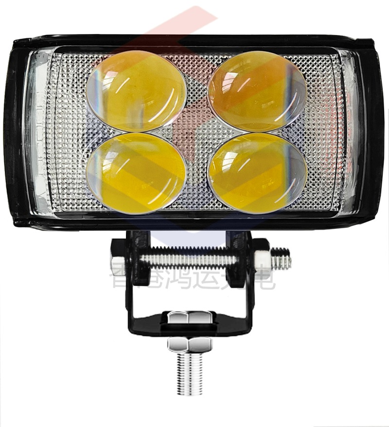 Short 4lens 3 Sides 6 Modes Motorcycle Spotlights